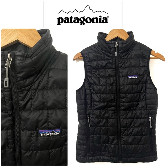 Patagonia 🌄 Women’s Nano Puff Vest • Black • SMALL ***NOTE: Corporate Label*** - Picture 2 of 6